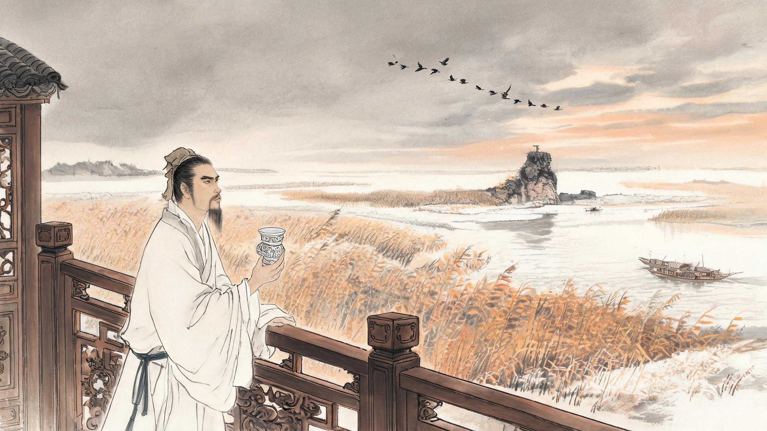 芦叶满汀洲寒沙带浅流——刘过《唐多令》重过武昌的江湖怀人