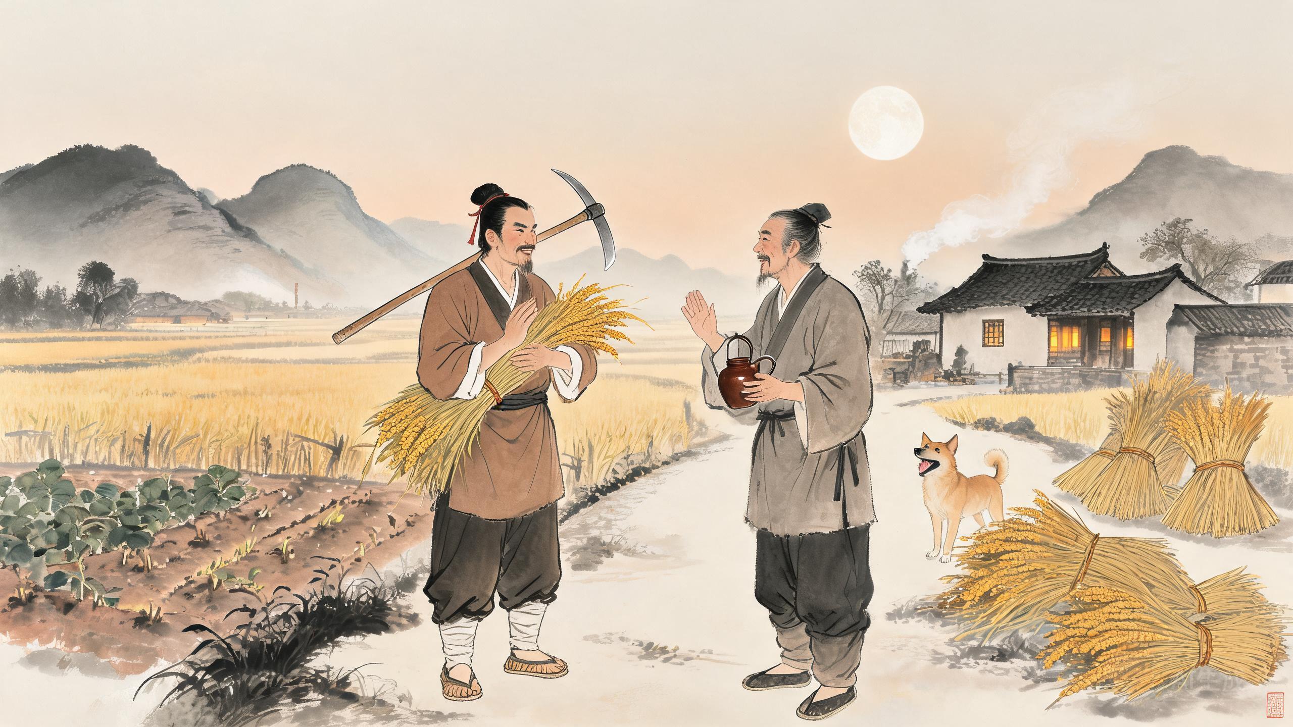 北场芸藿罢东皋刈黍归——王绩躬耕东皋的田园自适
