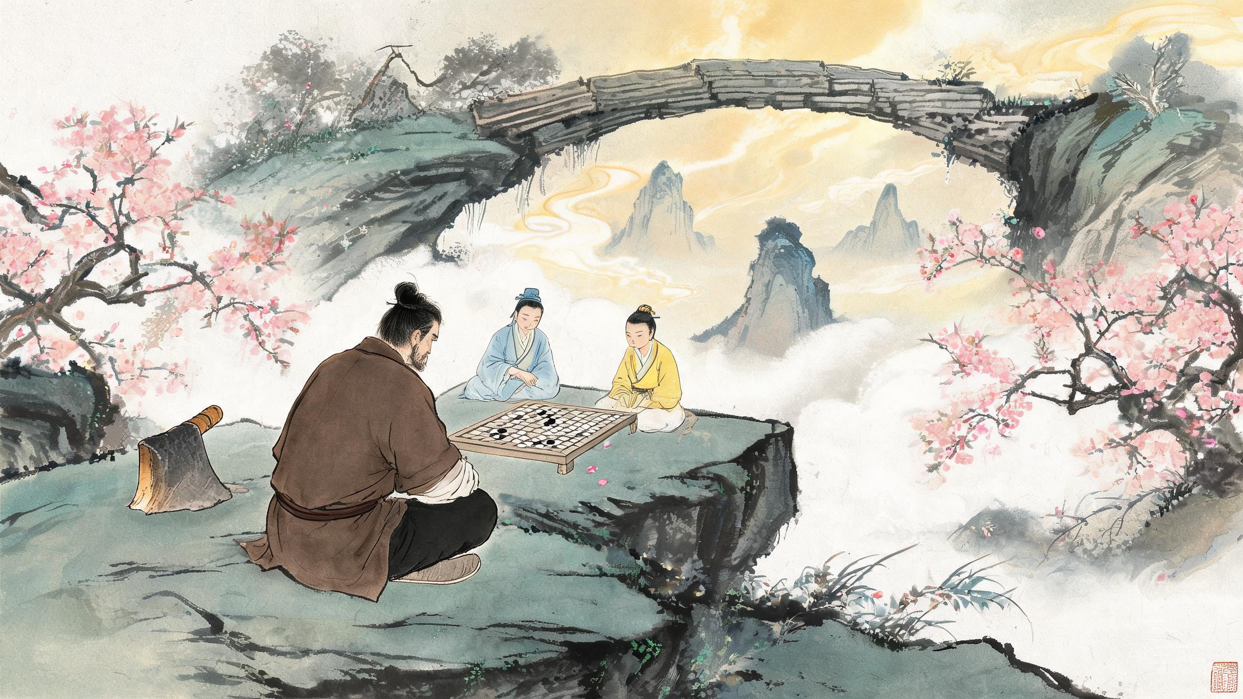 观弈一局斧柯尽烂——王质采樵烂柯山的仙缘传说