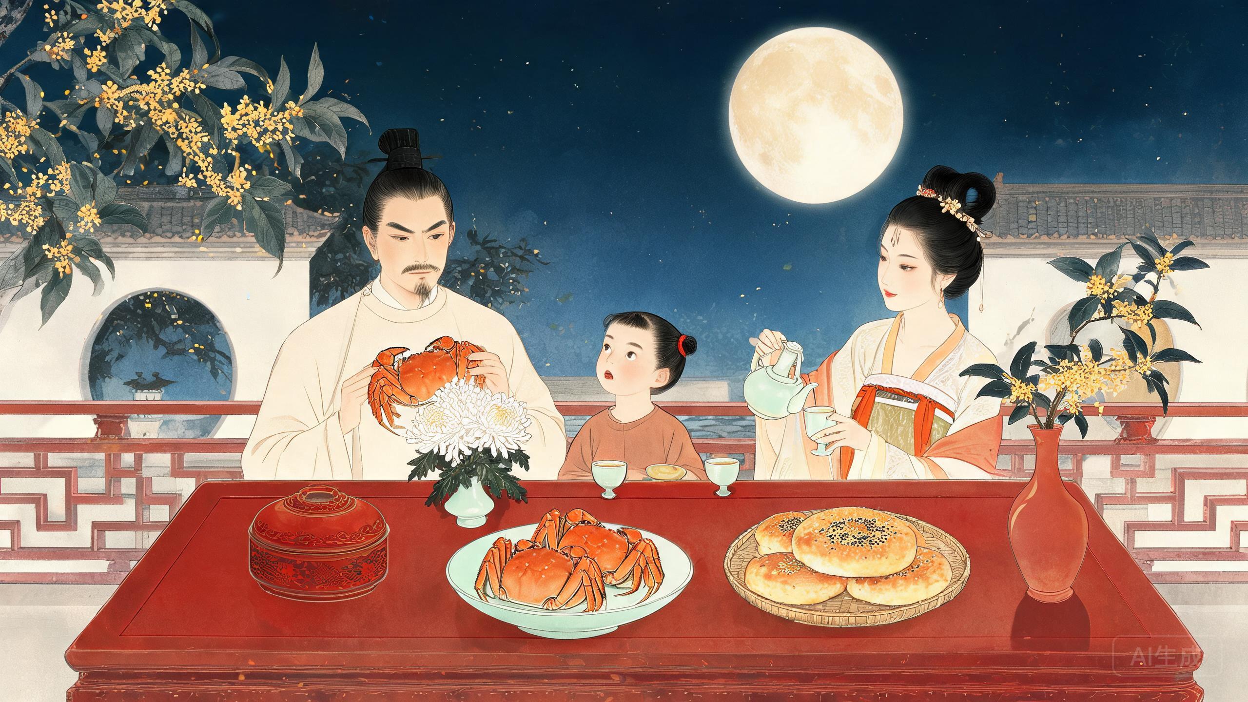 今夜月明人尽望——王建《十五夜望月》里的唐人中秋食单