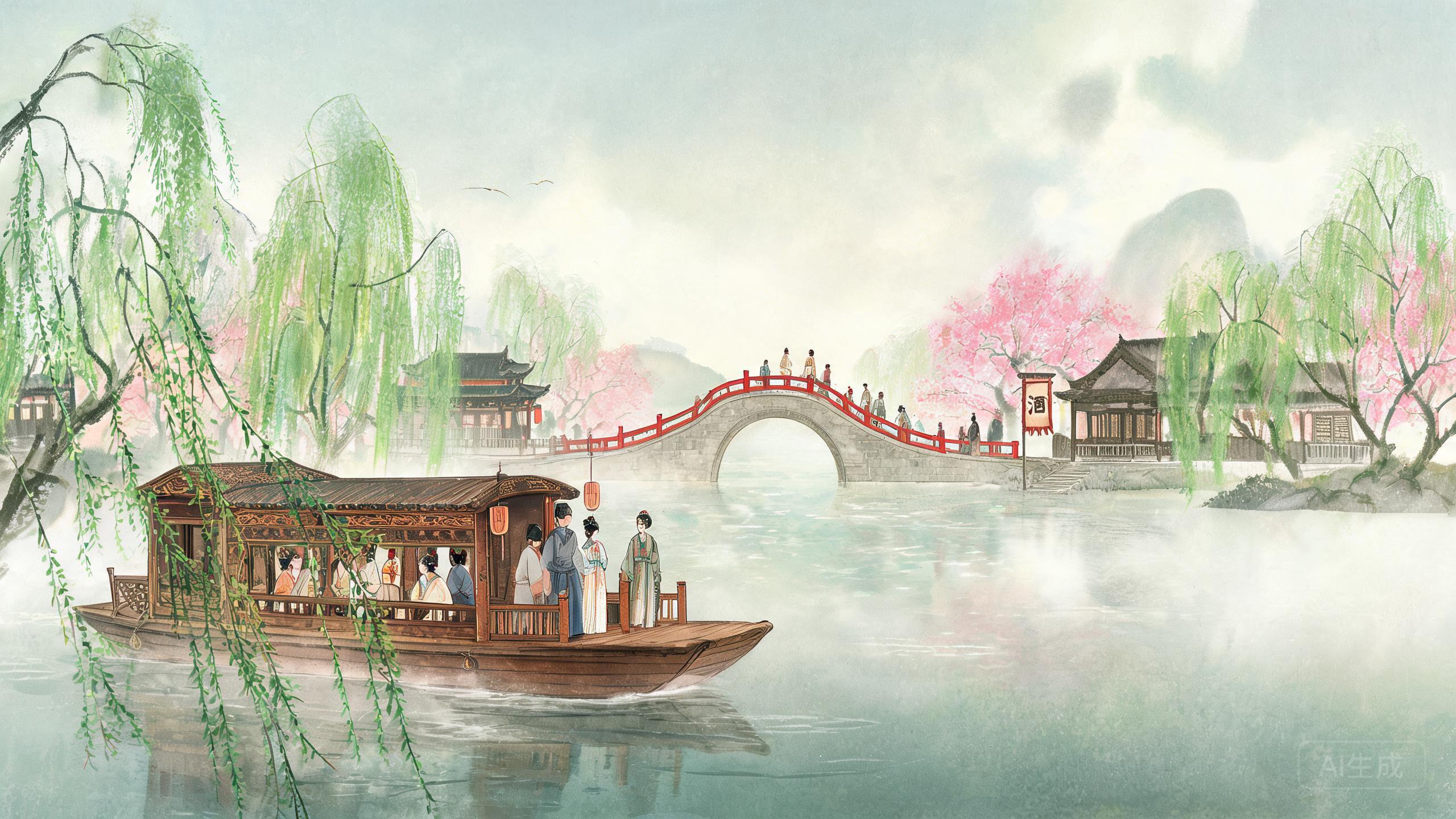 烟花三月下扬州——李白《黄鹤楼送孟浩然之广陵》的江南春色
