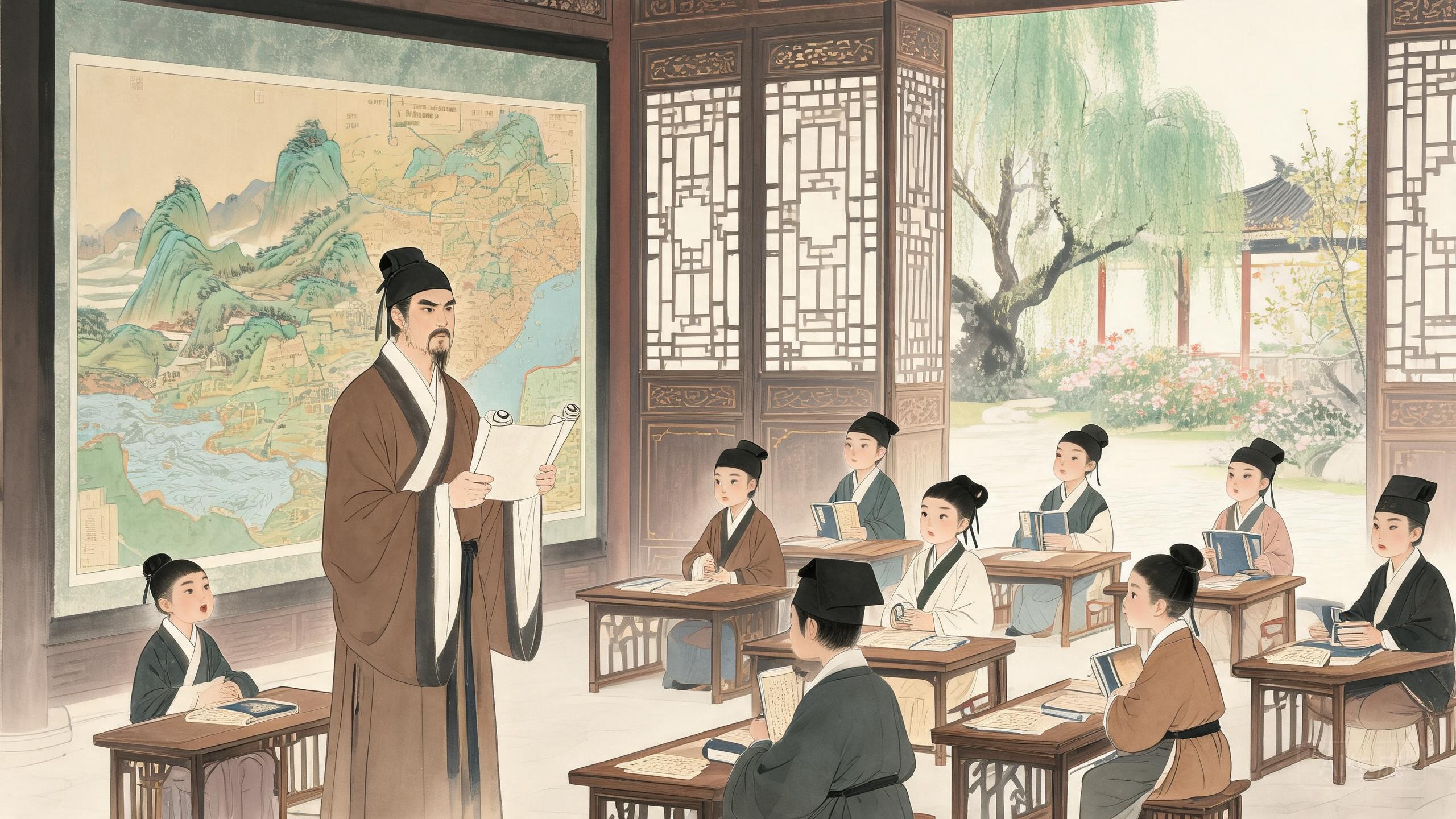行迹课堂——于山河舆图前诵读诗人名篇的研学教学法
