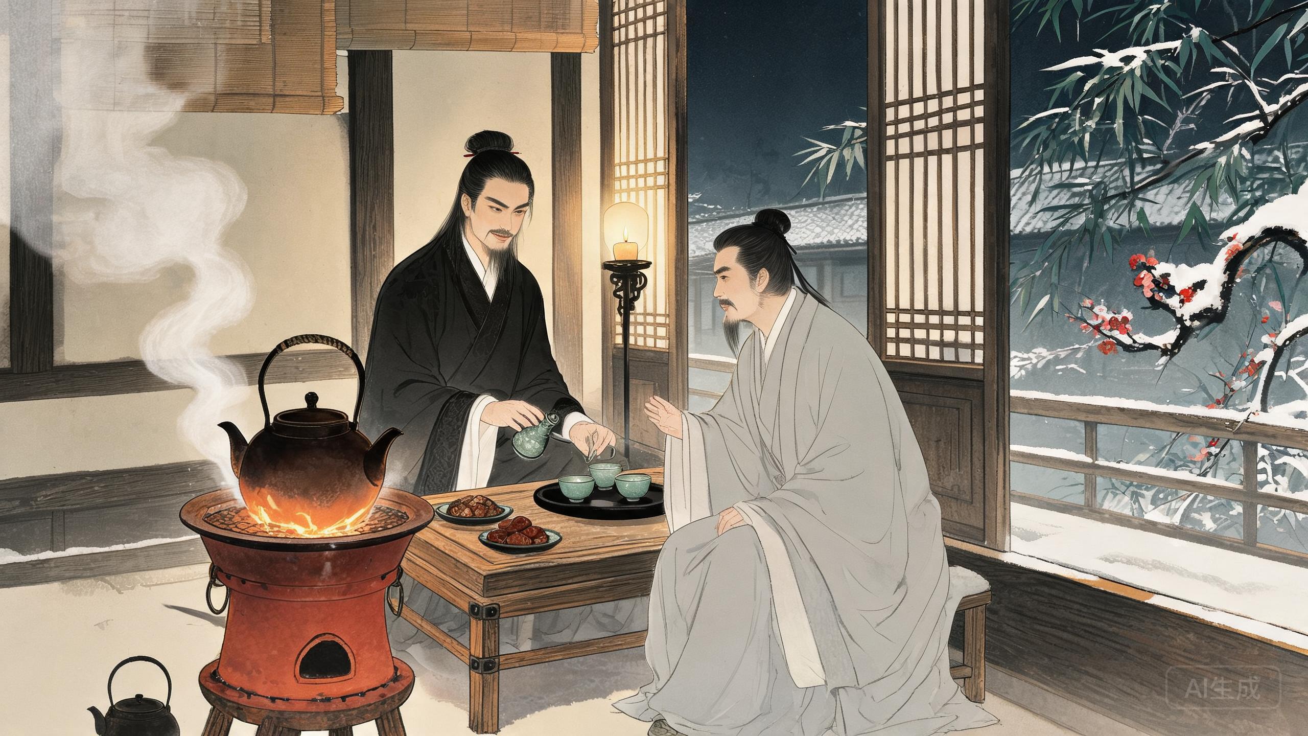 寒夜客来茶当酒竹炉汤沸火初红——杜耒《寒夜》的冬夜围炉
