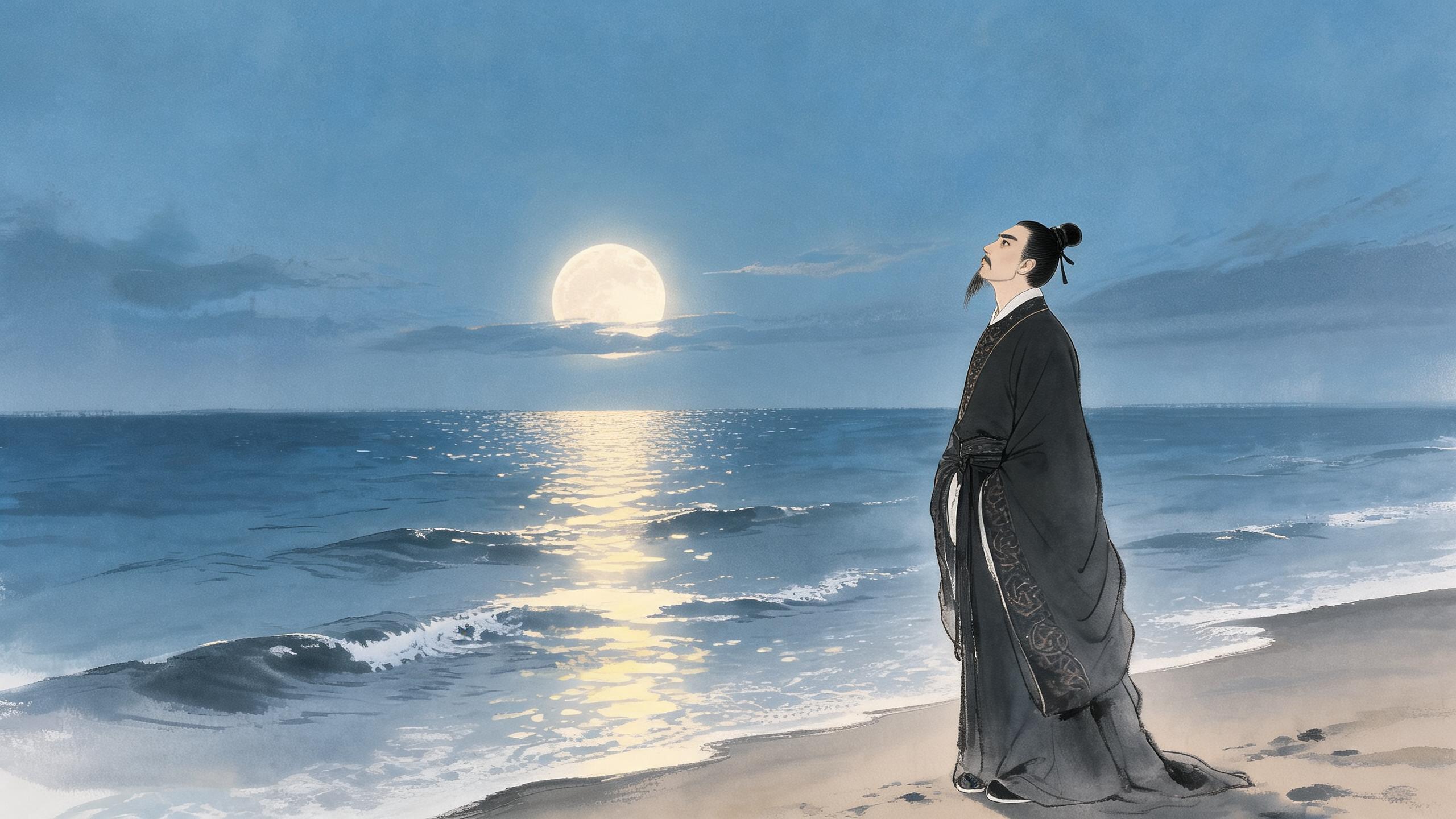 海上生明月天涯共此时——张九龄《望月怀远》的海上望月