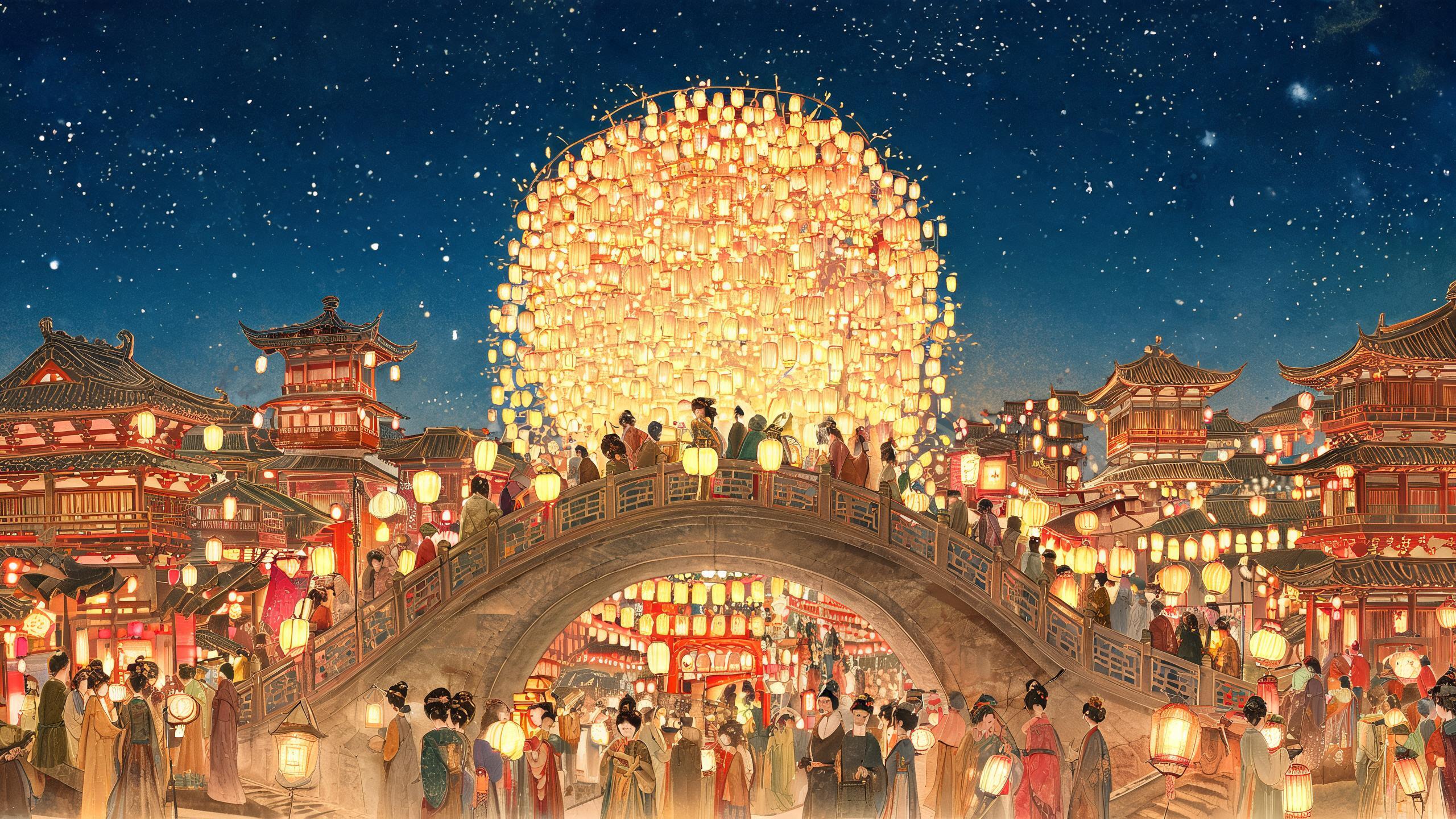 「火树银花合，星桥铁锁开」——上元三夜，长安不眠