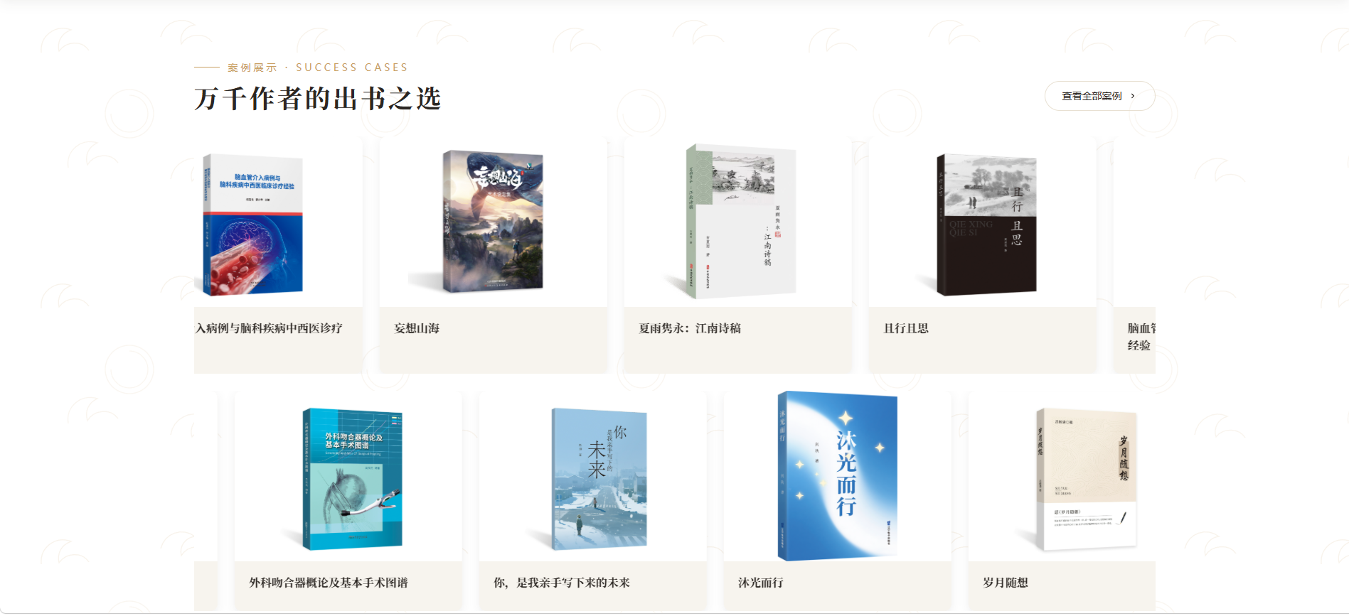 中盈出版官网卡片与跳转交互展示