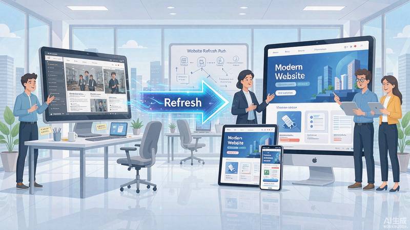 企业官网焕新升级路径示意
