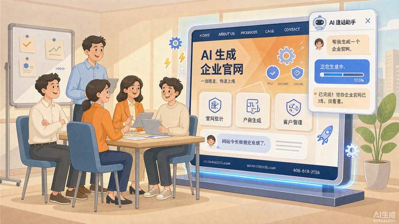 中小企业使用AI建站
