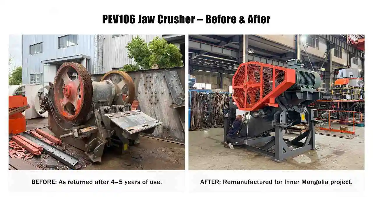 PEV106 Jaw Crusher - Before & After