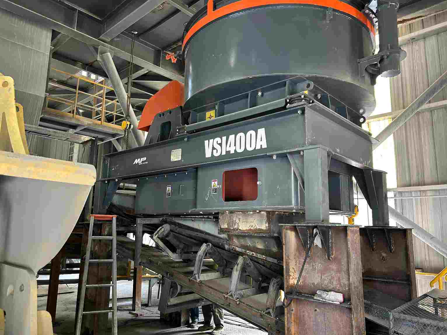 MP VSI400A Vertical Shaft Impact Crusher Installed