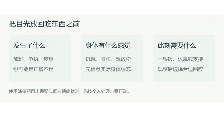 理解进食情境而不是给自己打分