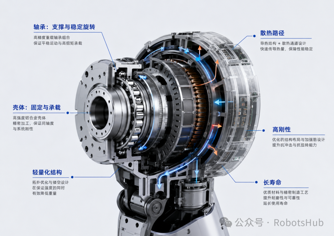 轴承壳体轻量化散热结构
